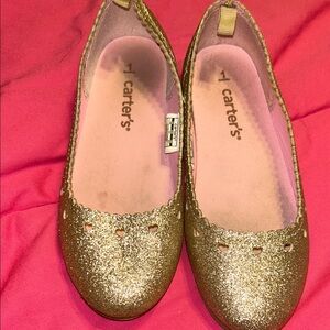 Carter's Shimmering Gold Kids Dress Shoes